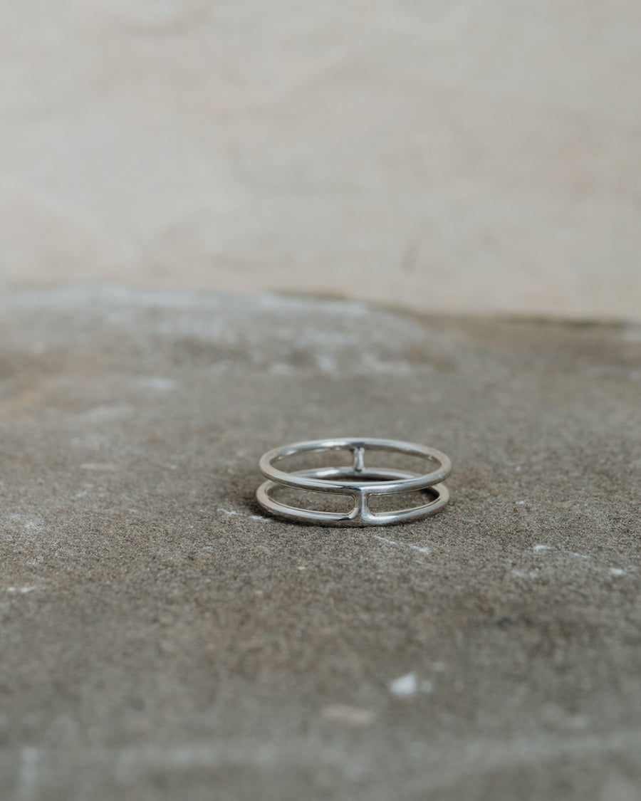 Doubleband Ring Silver