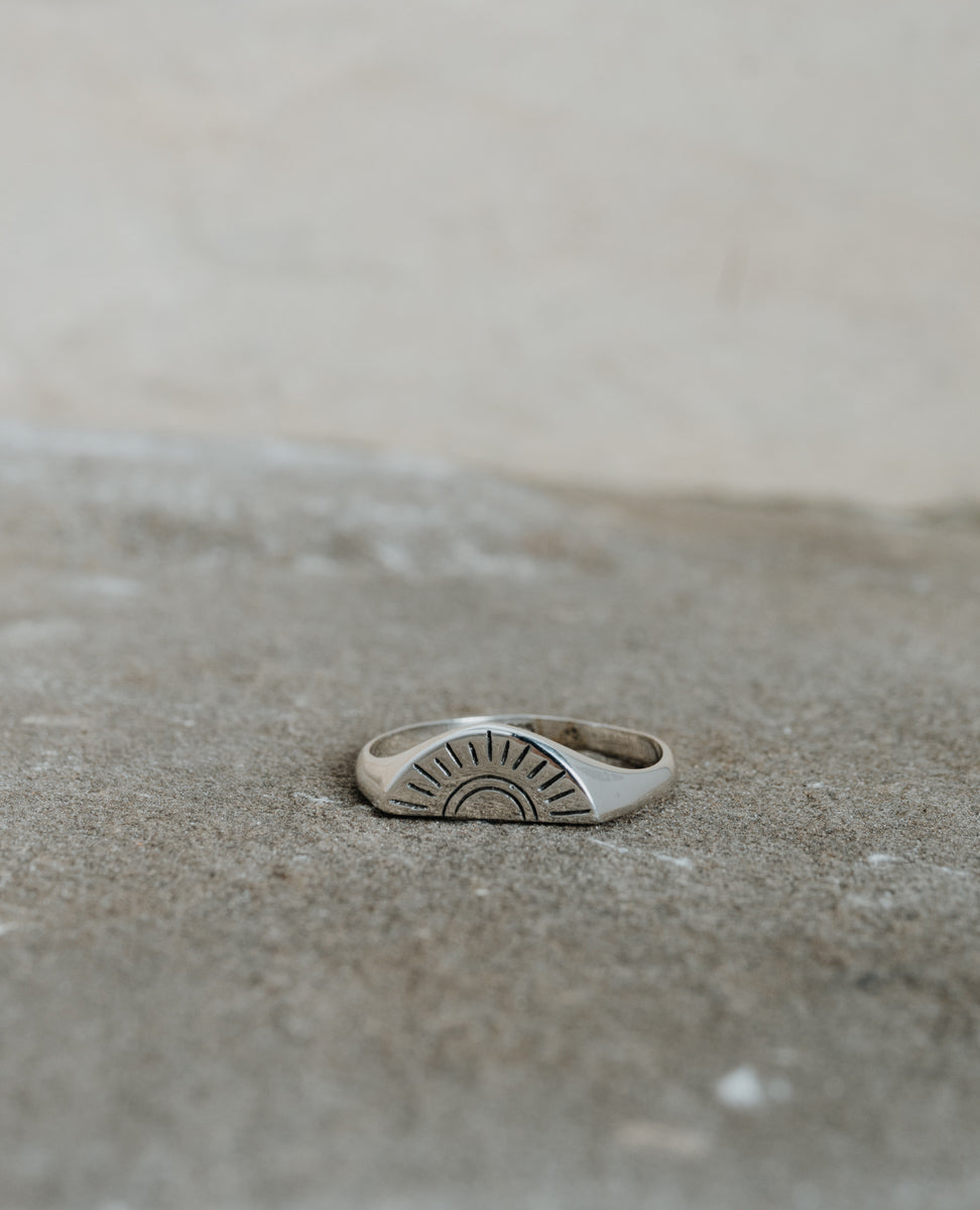 Sun Moon Ring Silver Traveltales Jewelry