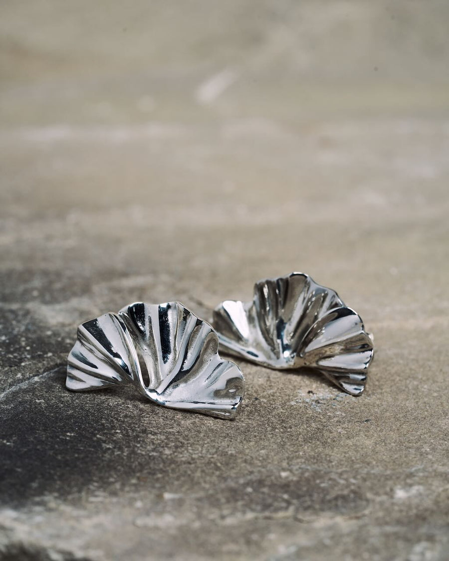 Flower Earrings Silver