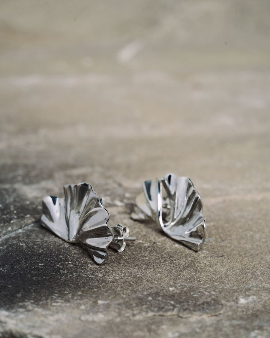 Flower Earrings Silver