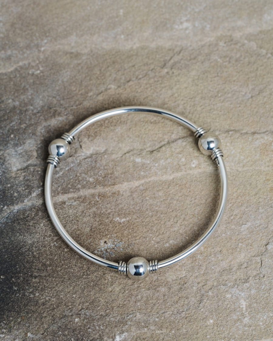 Bubbles Bangle Silver