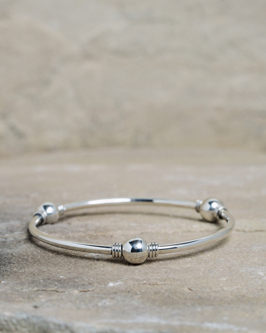 Bubbles Bangle Silver