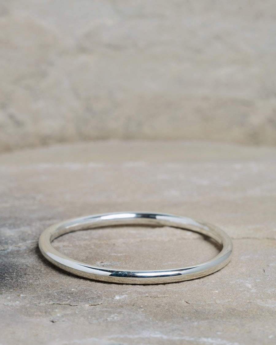 Round Bangle Silver