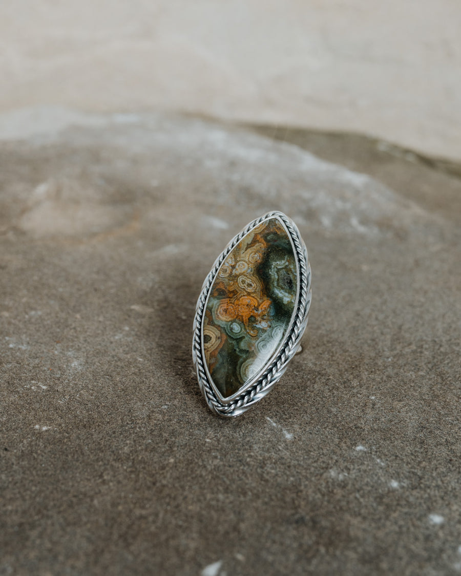 Autumn Leaves Ring Silver