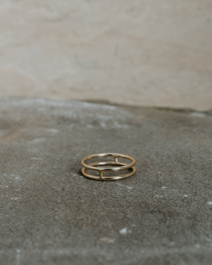 Doubleband Ring Gold