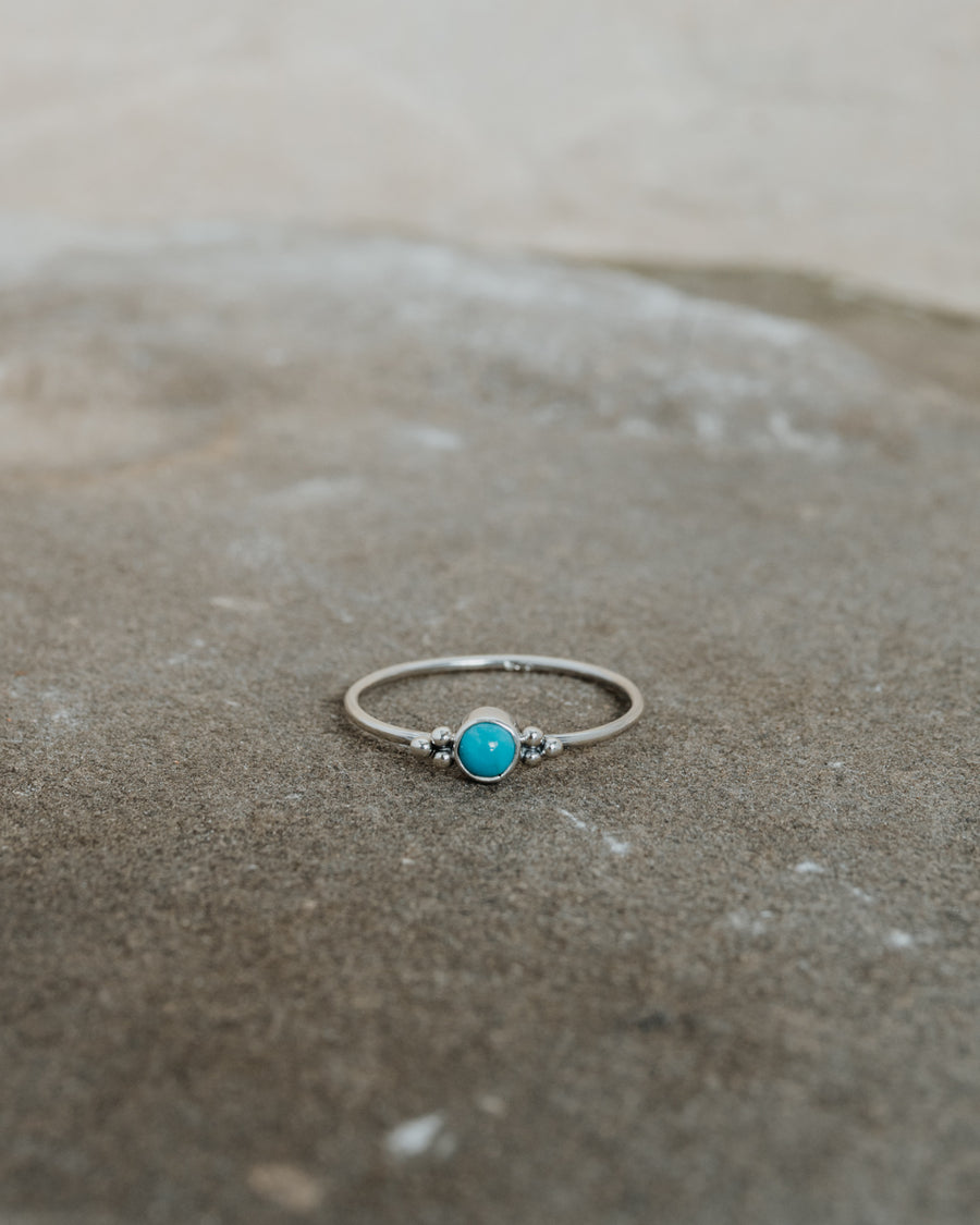 Little Turquoise Ring Silver
