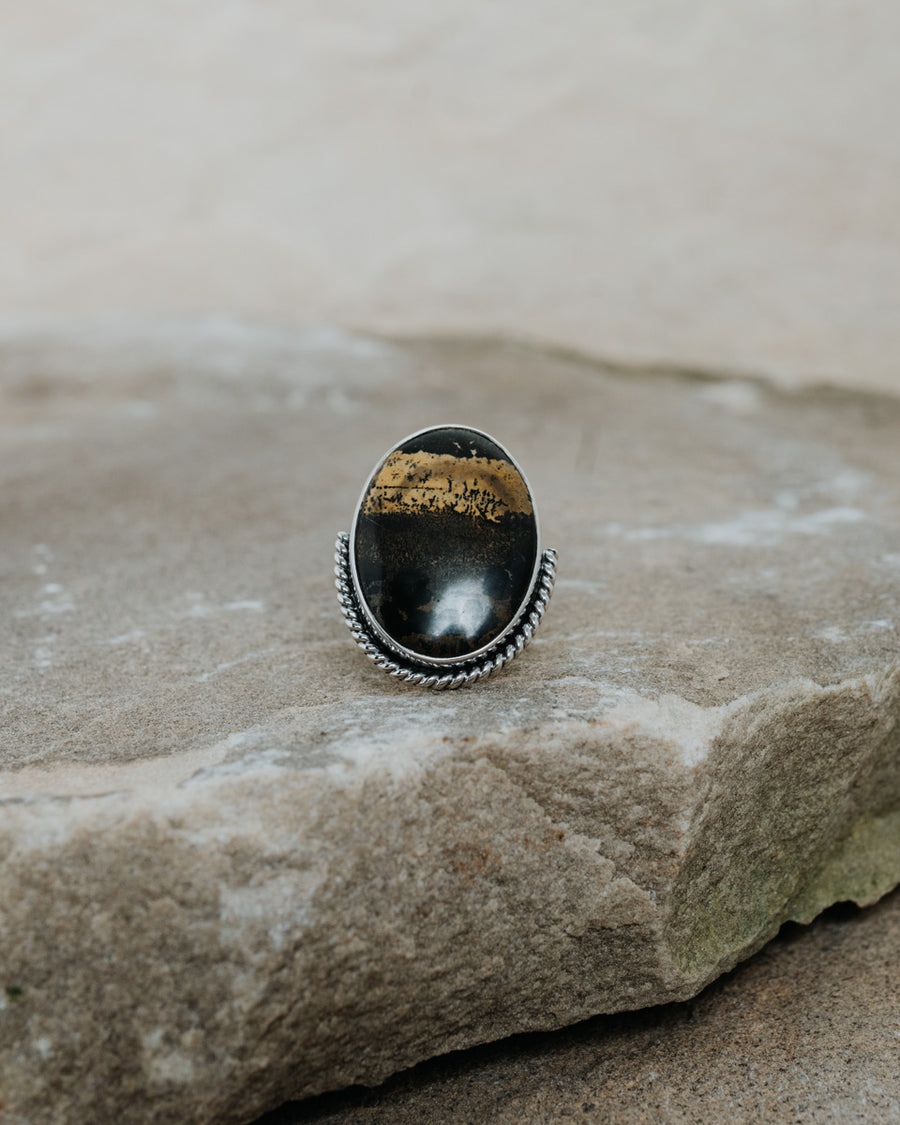 Marble Ring Silver