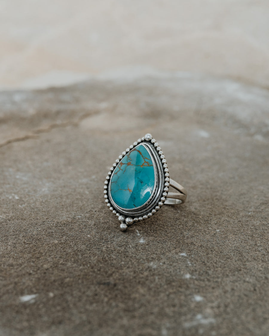Oceangirl Turquoise Ring Silver