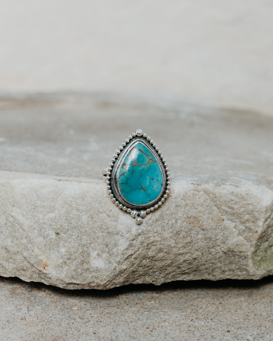 Oceangirl Turquoise Ring Silver