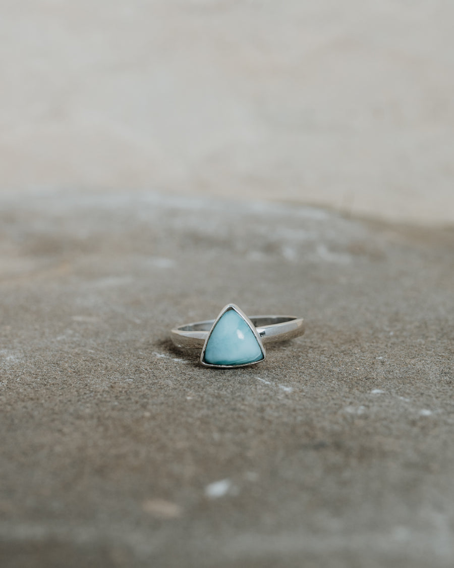 Oceanlover Triangle Ring Silver