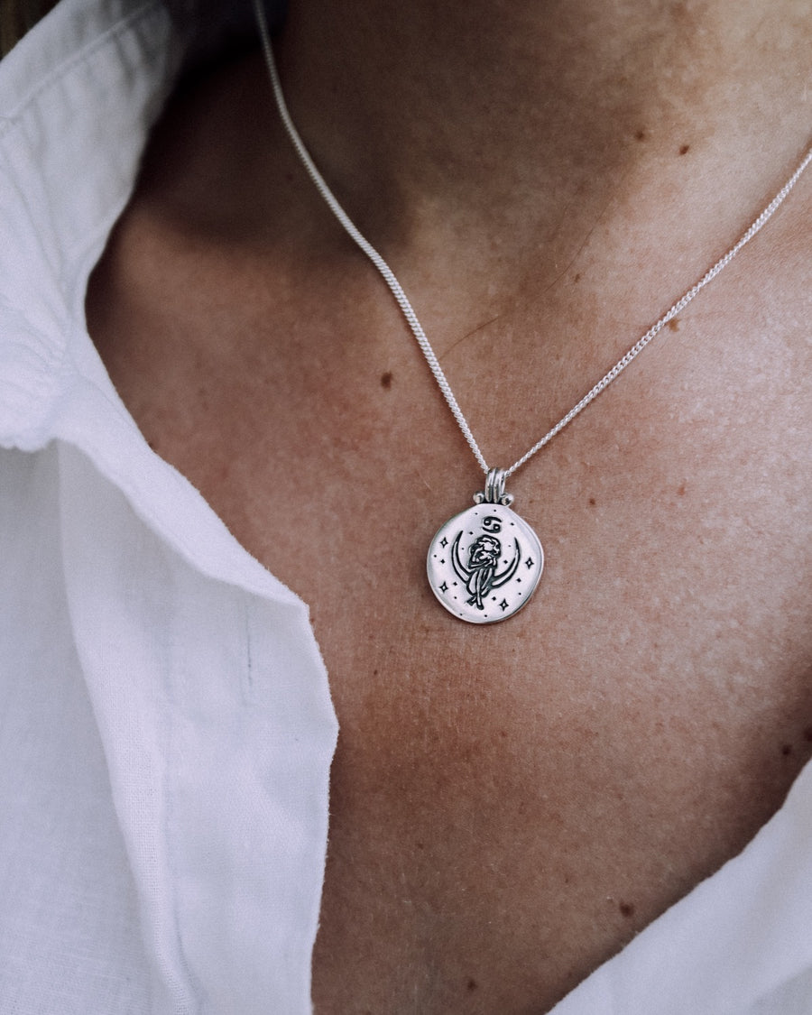 Cancer Necklace Silver